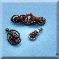 J13. Vintage coral jewelry. 